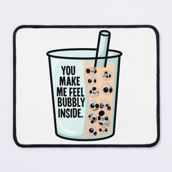 Item preview, Cute Kawaii Boba Tea Bubbly Inside Pun designed and sold by Oddlycuteart .