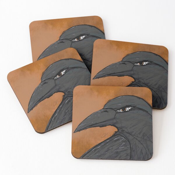 Item preview, Dark Raven Portrait Illustration designed and sold by J-Mindful.