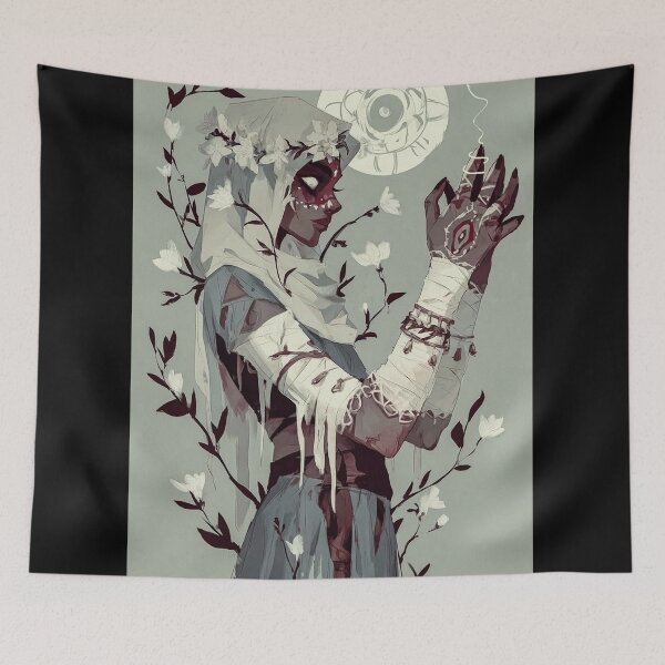 Item preview, European Witch Casting a Spell – Classical Fantasy Illustration designed and sold by · GAMING SOUL ·.