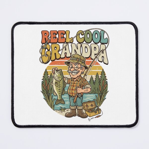 Item preview, Reel Cool Grandpa Vintage Funny Fishing Cartoon designed and sold by urbinet.