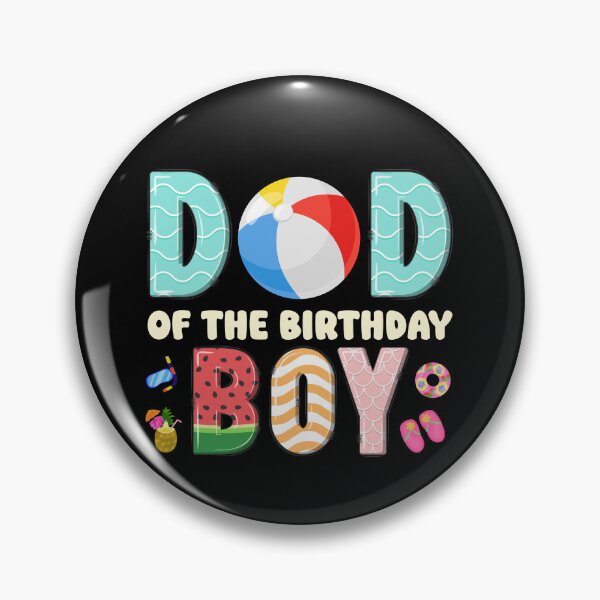 Item preview, Dad of the Birthday Boy Family Matching Beach Ball Theme designed and sold by CHEFANA-ART.