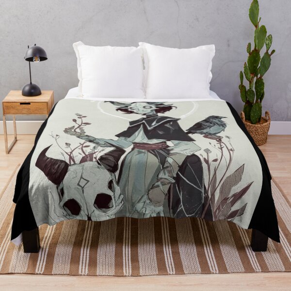 Item preview, Dark Wiccan Witch with Animal Skull – Gothic Occult Art designed and sold by · GAMING SOUL ·.