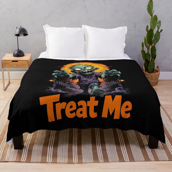 Item preview, Treat Me Funny Trick Or Treat Halloween Zombie Gift designed and sold by Say It With Ink.