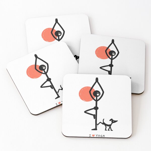 Item preview, Yoga humor — The tree and the uninhibited dog designed and sold by Lazenco.