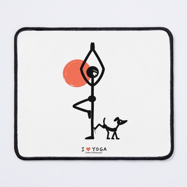 Item preview, Yoga humor — The tree and the uninhibited dog designed and sold by Lazenco.