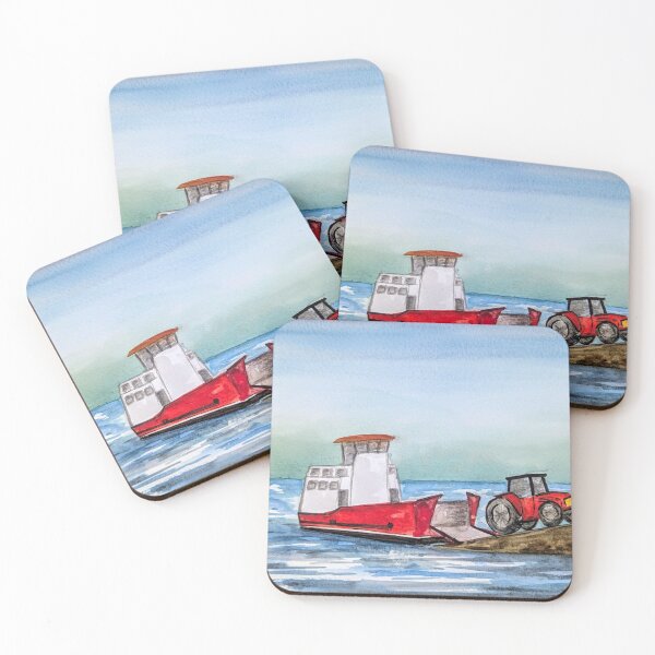 Item preview, Bere Island ferry, West Cork, Ireland, watercolour landscape designed and sold by Art-By-Rosalind.
