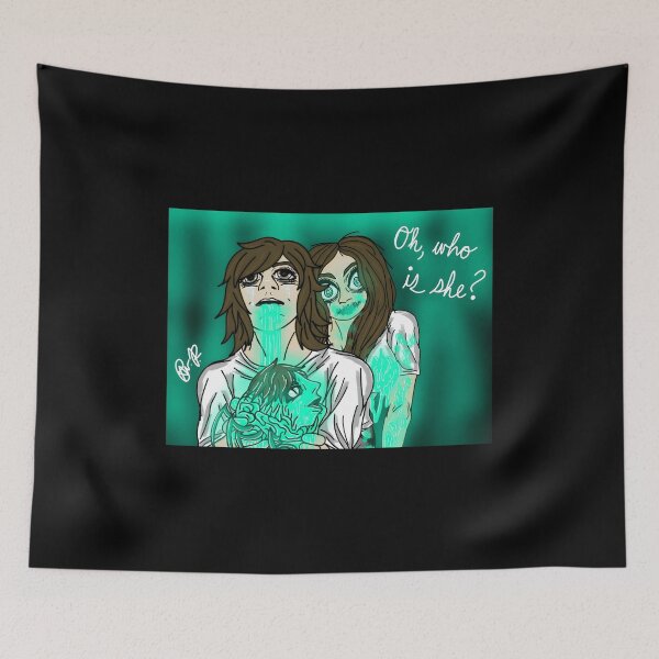 Item preview, Creepy Vaporwave Dripping Faces Illustration designed and sold by J-Mindful.