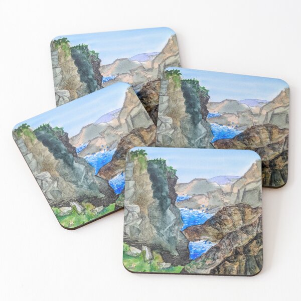 Item preview, Mizen Head, County Cork, Ireland, watercolour landscape painting designed and sold by Art-By-Rosalind.