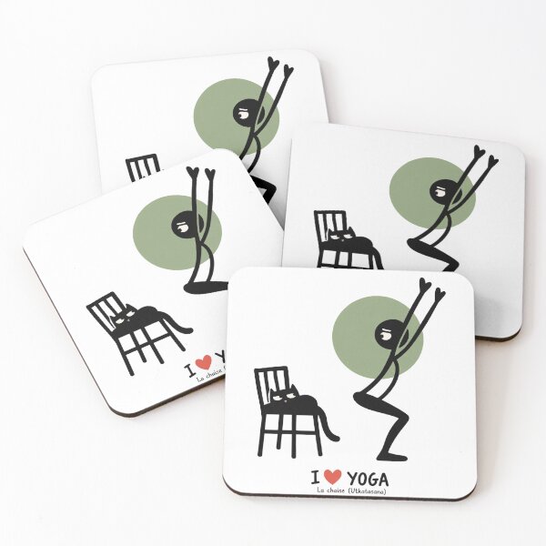 Item preview, Yoga humor — The chair is taken by the cat designed and sold by Lazenco.