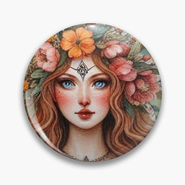 Item preview, Blodeuwedd - Flower Face Bride - Welsh Mythology designed and sold by ThatRockChic.