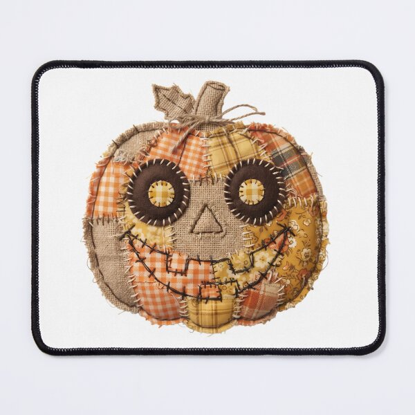 Item preview, Rustic Stitched Patchwork Jack O Lantern Halloween Pumpkin designed and sold by abdelski.