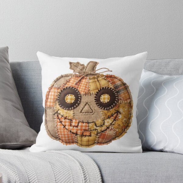 Item preview, Rustic Stitched Patchwork Jack O Lantern Halloween Pumpkin designed and sold by abdelski.