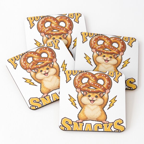 Item preview, Powered by Snacks – Funny Hamster Pretzel Weightlifter designed and sold by ZayCreates.