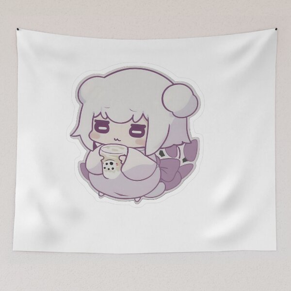 Item preview, Fantasma chibi tomando té de burbujas designed and sold by For-Cat Studio.