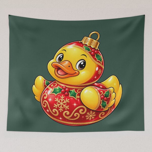 Item preview, Christmas Ornament Rubber Duck designed and sold by BROHLine Studio.
