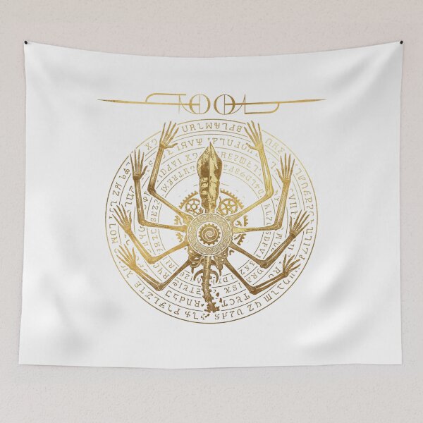 Item preview, Progressive Metal Occult Sacred Geometry Gold Talisman Art designed and sold by liotuba.