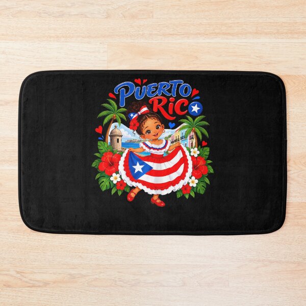 Item preview, Niña puertorriqueña Bandera de Puerto Rico Mes de la Herencia Hispana designed and sold by Chromatic-Cubes.
