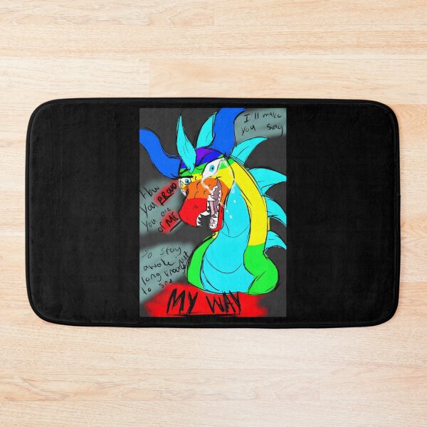 Item preview, Rainbow Colored Angry Dragon Illustration With Motivational Quote designed and sold by J-Mindful.