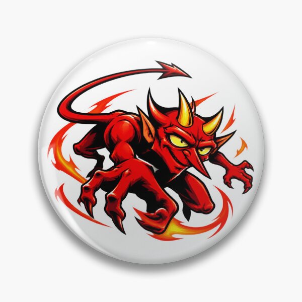 Item preview, Demon Straight Bold Graphic Design with Edgy Dark Theme ⭐⭐⭐⭐⭐ designed and sold by AliceLucy.