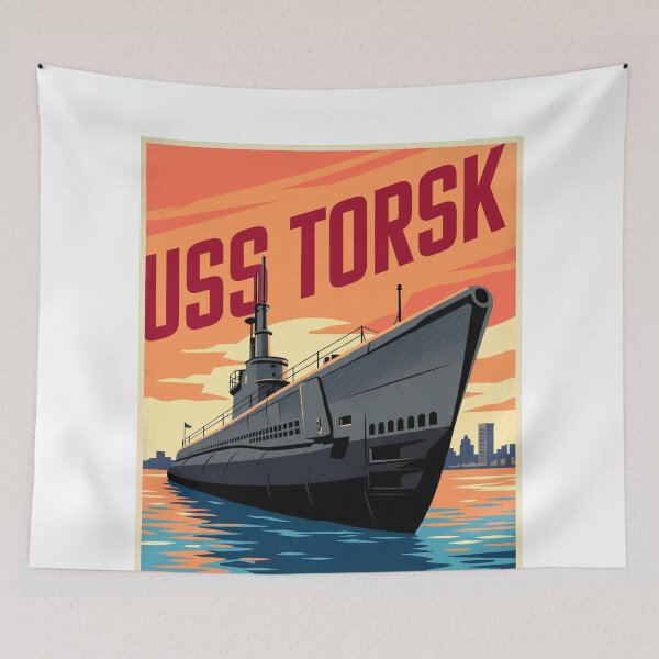 Item preview, USS Torsk Galloping Ghost Baltimore Submarine Poster designed and sold by Bad-Decisions-Designs.
