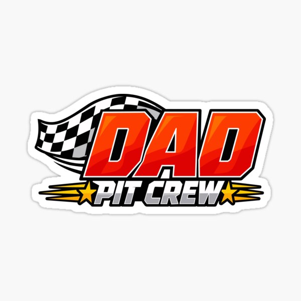 Item preview, Dad Pit Crew Racing Checkered Flag Design designed and sold by stmpdwrld.