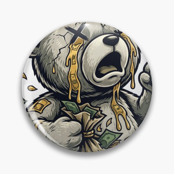 Item preview, Money Bleeds Sad Teddy Bear Streetwear designed and sold by Adom-Fashon.