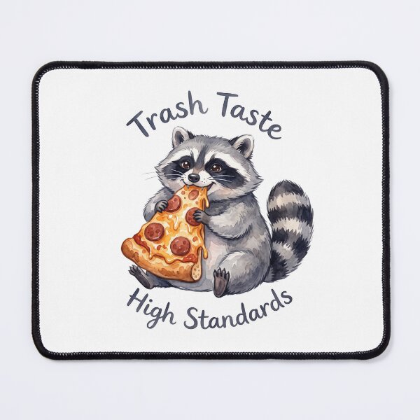 Item preview, Sarcastic Raccoon Pizza Trash Taste Watercolor Art designed and sold by Digitalphoto4u.