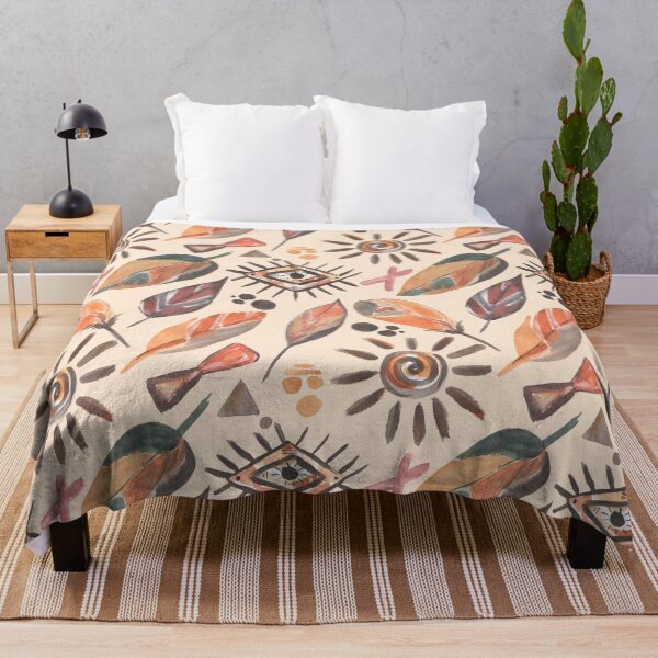 Item preview, Mystic Feathers – Boho Tribal Watercolor Pattern designed and sold by riceayoj.