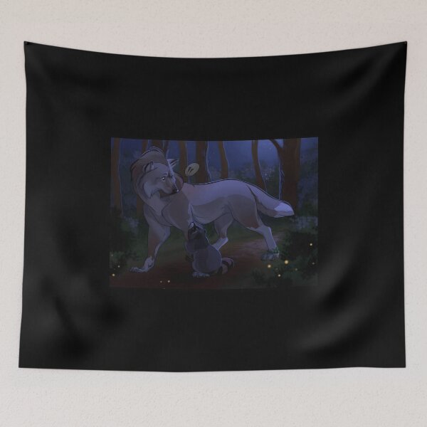 Item preview, Curious Raccoon and Surprised Wolf at Night designed and sold by J-Mindful.