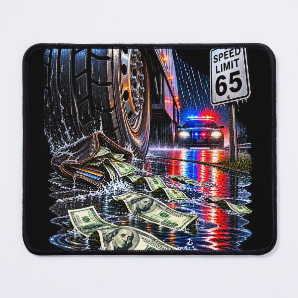 Item preview, Rainy Pursuit Trucker & Speed Limit 65 designed and sold by NomadForge.