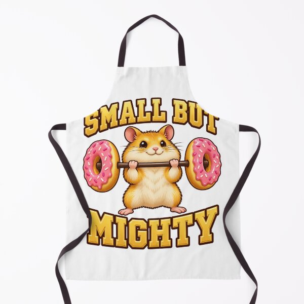 Item preview, Small But Mighty | Funny Gym Hamster Donut Barbell designed and sold by ZayCreates.