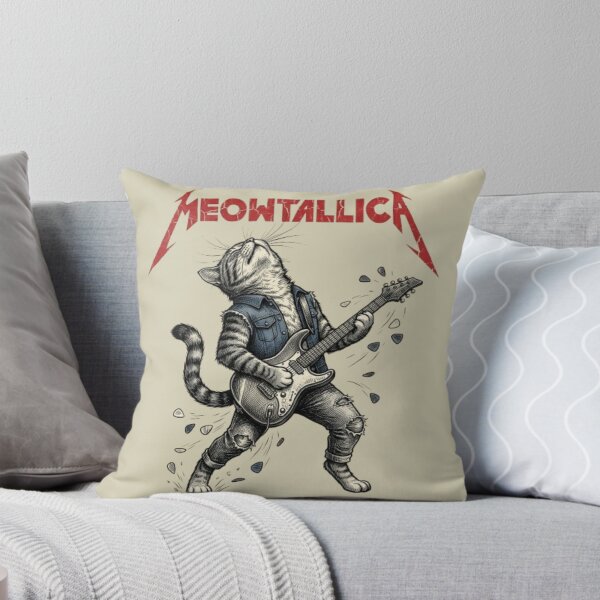 Item preview, Meowtallica Guitarist Cat Shirt, Funny Thrash Metal Cat Tee, Guitarist Gift, Cat Lover Shirt, Retro Music Gift designed and sold by FurRealStudioCo.