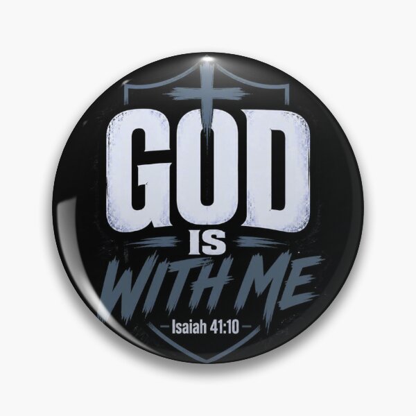Item preview, God Is With Me  – Christian Faith and Strength Design designed and sold by BabbleQueen.