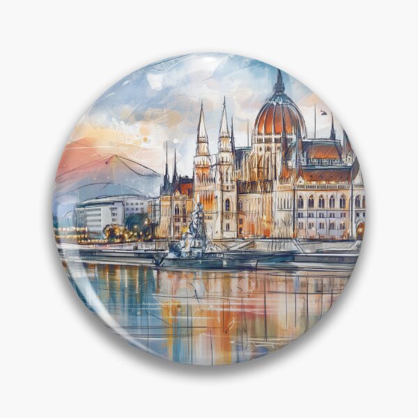Item preview, Budapest Hungary Watercolor  designed and sold by kolonjArt.