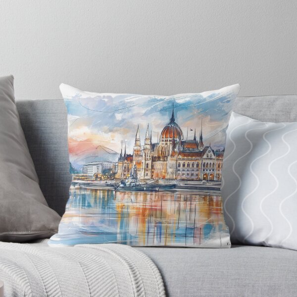 Item preview, Budapest Hungary Watercolor  designed and sold by kolonjArt.