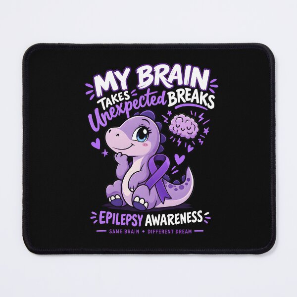 Item preview, Cute Purple Dino -Epilepsy Awareness designed and sold by TTdesigns123.