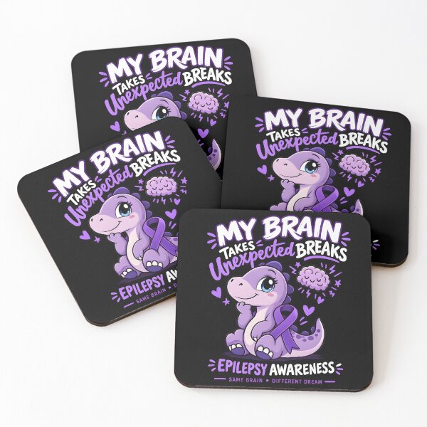 Item preview, Cute Purple Dino -Epilepsy Awareness designed and sold by TTdesigns123.