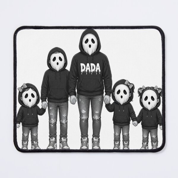 Item preview, DADA Ghost Family – Spooky Cute Dad and Kids Halloween Ghost Masks Design designed and sold by BoldcreationsM.
