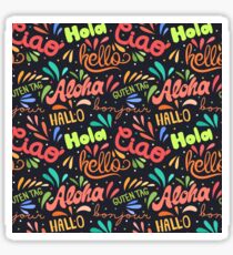 Hello World Sticker