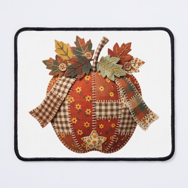 Item preview, Rustic Patchwork Apple Autumn Harvest Floral Ribbon designed and sold by abdelski.