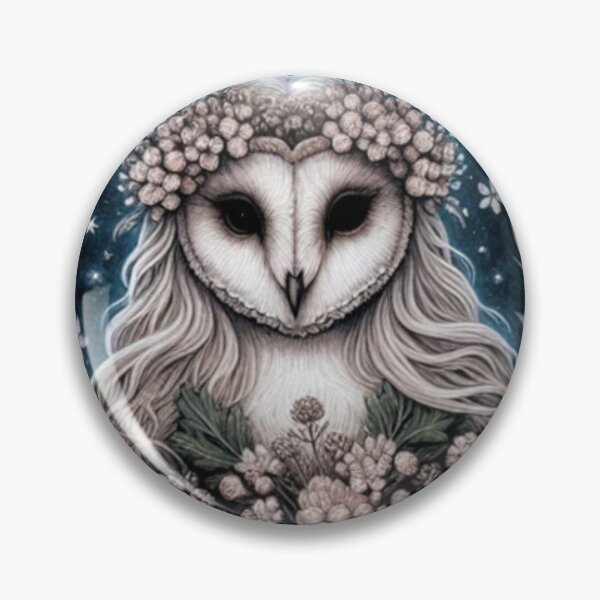 Item preview, Blodeuwedd - Flower Face Owl Bride - Welsh Mythology designed and sold by ThatRockChic.