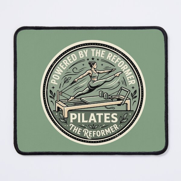 Item preview, Powered By The Reformer Pilates Athletic Girl Vignette designed and sold by REFORMER & COFFEE STUDIO.