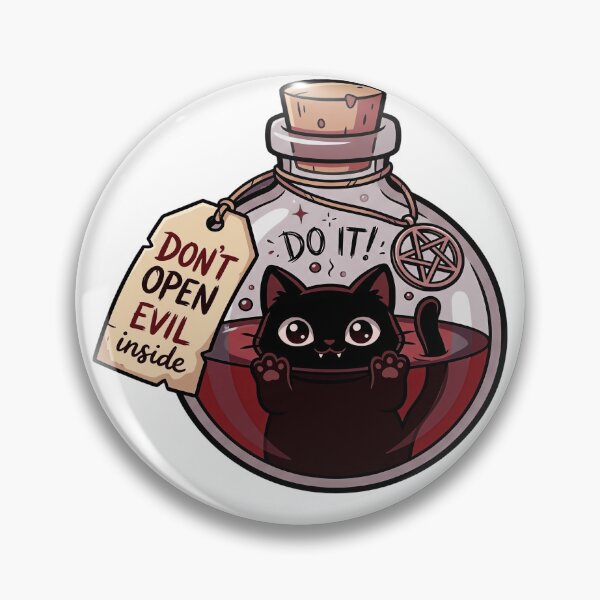 Item preview, Black Cat Potion Bottle Witchy designed and sold by DariaDoodleArt.