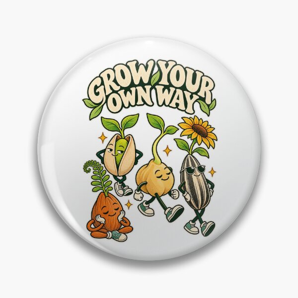 Item preview, Retro Seed Squad Grow Your Own Way designed and sold by NatureStyle555.