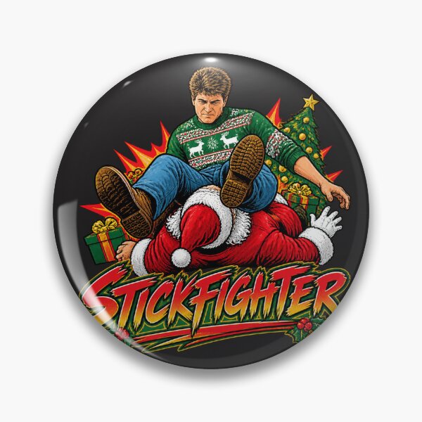 Item preview, Stickfighter Retro Martial Arts Action Movie Inspired Design PERFECT GIFT FOR YOU AND FRIENDS designed and sold by Mahmoud982017.