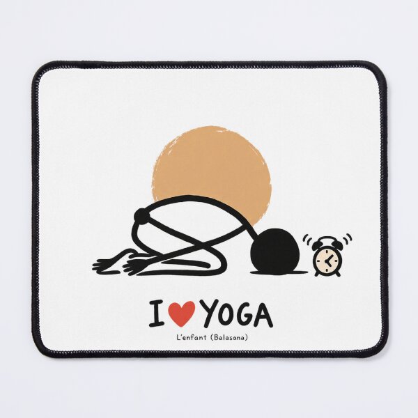 Item preview, Yoga humor — Child's pose ignores the alarm clock designed and sold by Lazenco.