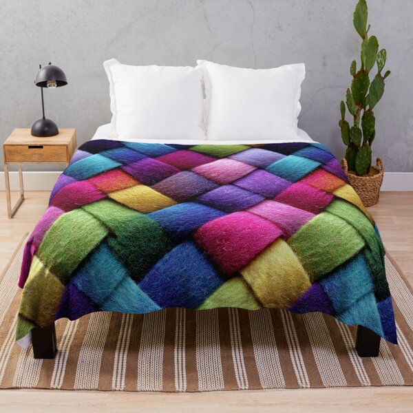 Item preview, Rainbow Braided Wool Yarn Weave Pattern designed and sold by Piotrek0001.