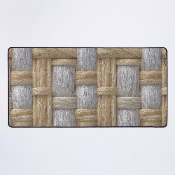 Item preview, Natural Blonde Wicker Basket Weave Pattern designed and sold by Piotrek0001.