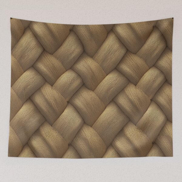 Item preview, Warm Golden Straw Braided Wicker Pattern designed and sold by Piotrek0001.