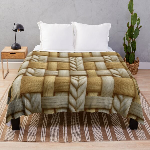 Item preview, Golden Straw Rattan Cane Weave Texture designed and sold by Piotrek0001.